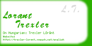 lorant trexler business card